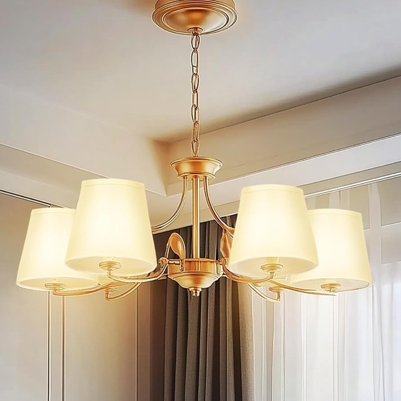 Small Lamp Shade Clip On Bulb for Candelabra Bulbs Barrel Fabric Lampshade - Picture 4 of 14